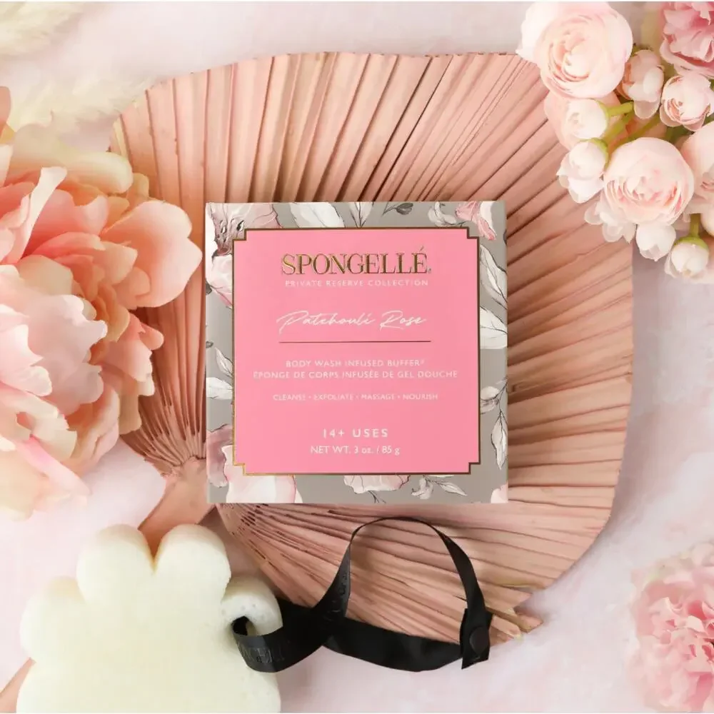 Spongellé Patchouli Rose Body Wash Infused Buffer – Private Reserve NWT